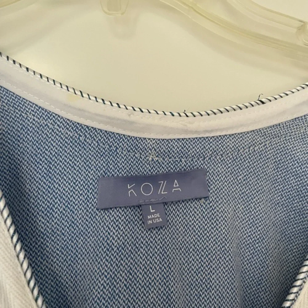 KOZA Melissa Textured Cotton Caftan Tunic Size Large - Picture 8 of 14